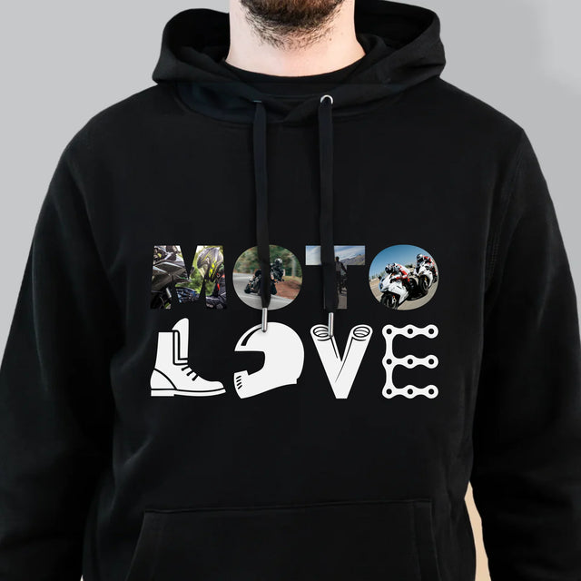 Woord Van Foto'S: Motolove - Herentrui Met Kap