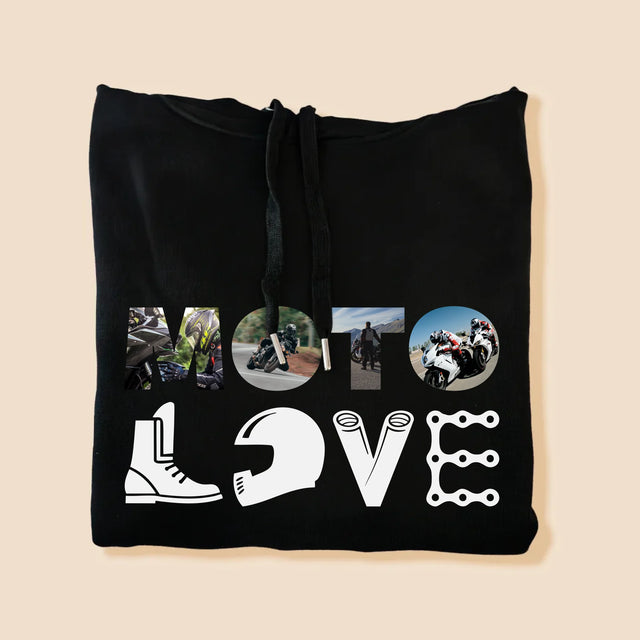 Woord Van Foto'S: Motolove - Herentrui Met Kap