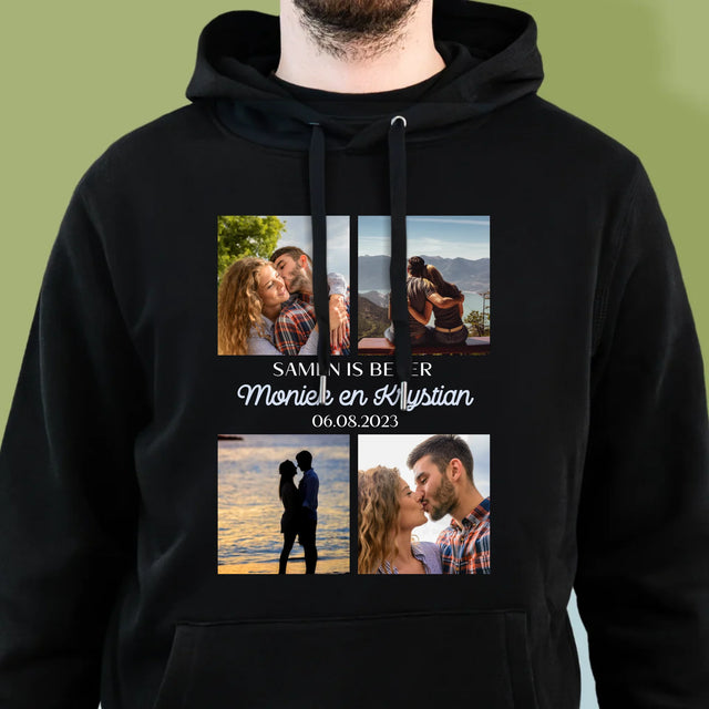 Fotocollage: Samen Is Beter - Herentrui Met Kap