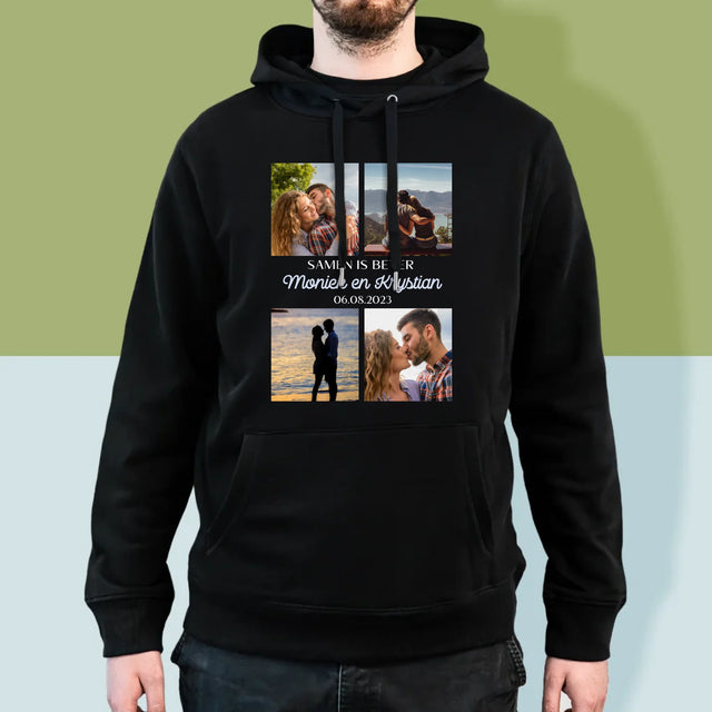 Fotocollage: Samen Is Beter - Herentrui Met Kap