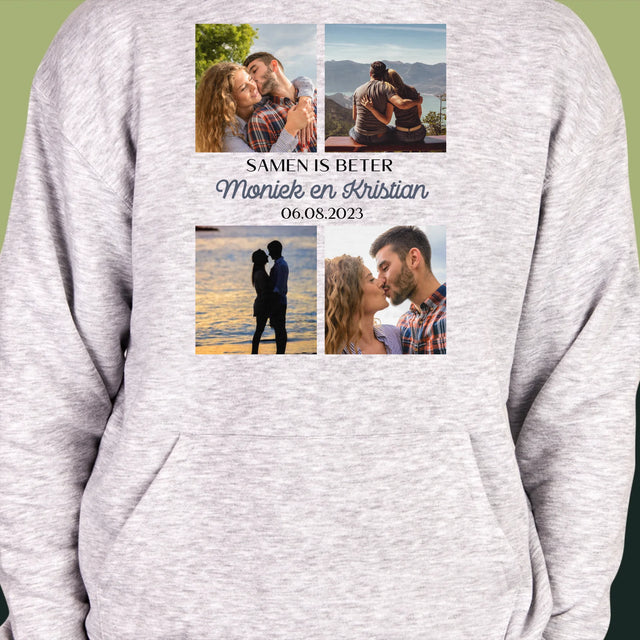 Fotocollage: Samen Is Beter - Herentrui Met Kap