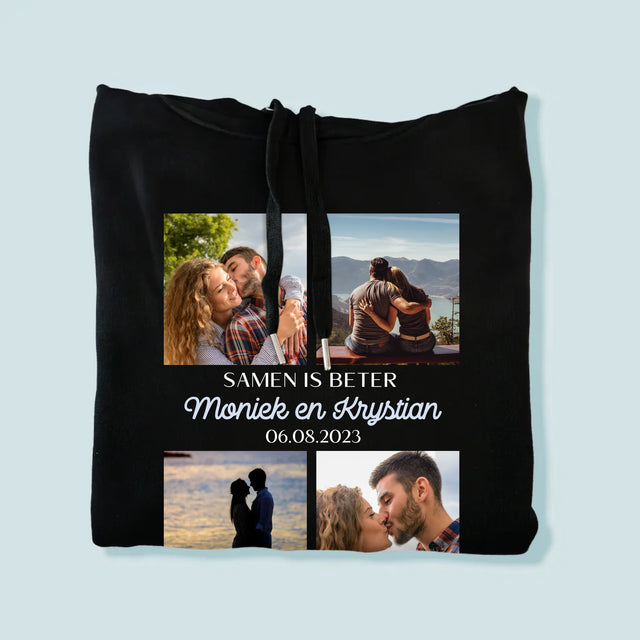 Fotocollage: Samen Is Beter - Herentrui Met Kap