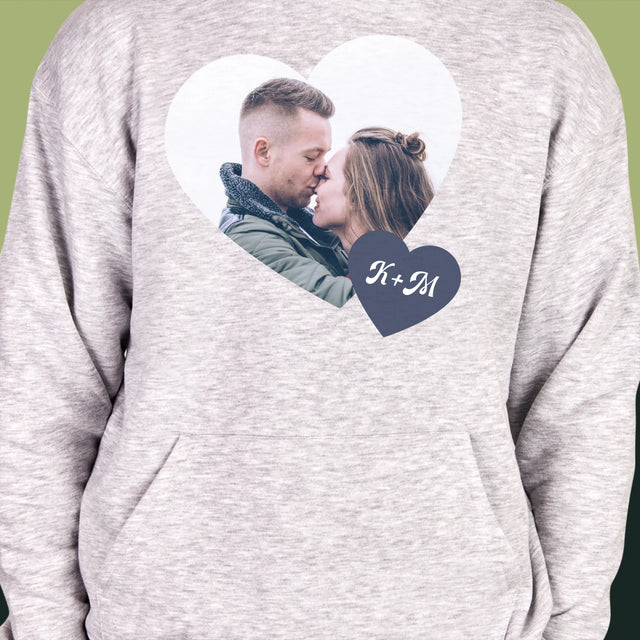 Fotocollage: Initialen Hart - Herentrui Met Kap