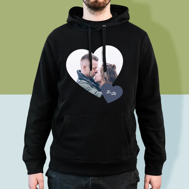 Fotocollage: Initialen Hart - Herentrui Met Kap