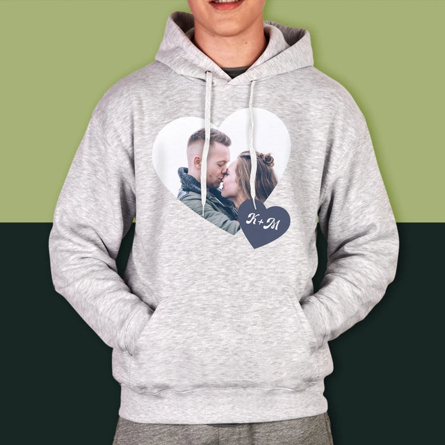 Fotocollage: Initialen Hart - Herentrui Met Kap