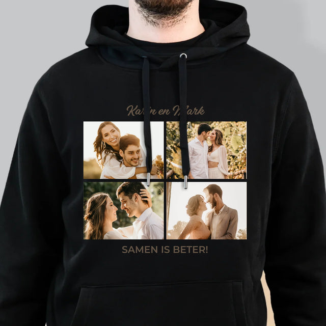 Fotocollage: Samen Is Beter - Herentrui Met Kap