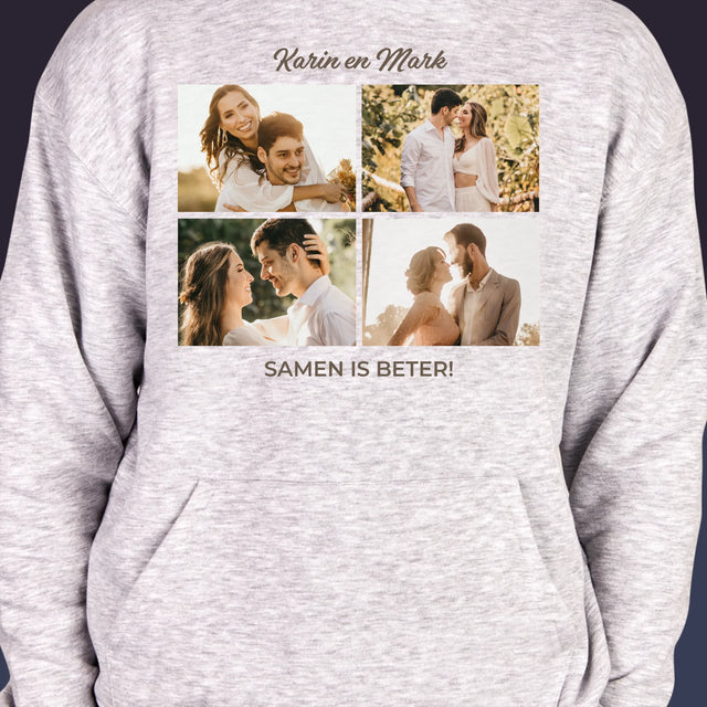 Fotocollage: Samen Is Beter - Herentrui Met Kap