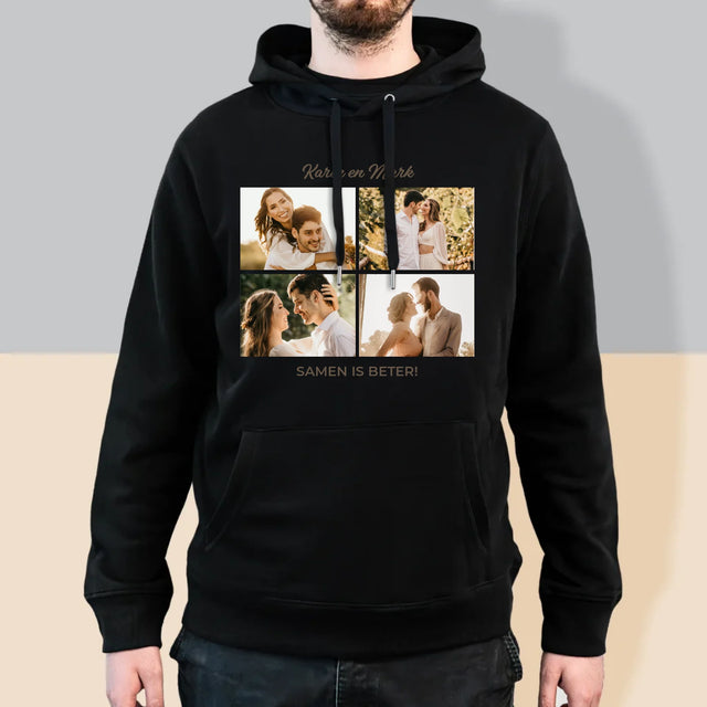 Fotocollage: Samen Is Beter - Herentrui Met Kap