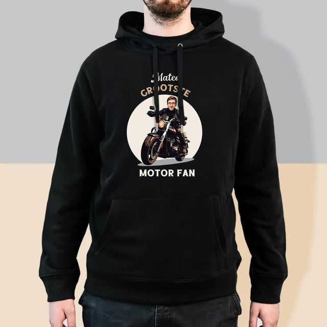 Jouw Karakter: Motor Fan - Herentrui Met Kap