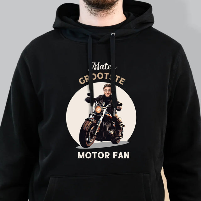 Jouw Karakter: Motor Fan - Herentrui Met Kap