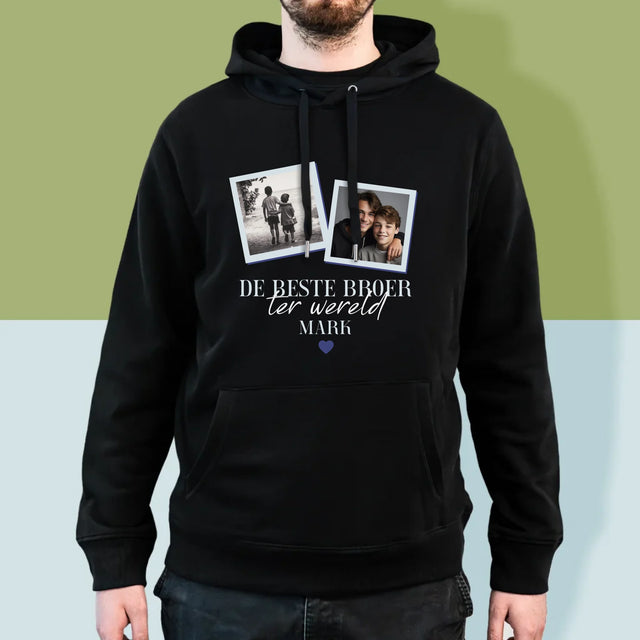 Fotocollage: De Beste Broer - Herentrui Met Kap