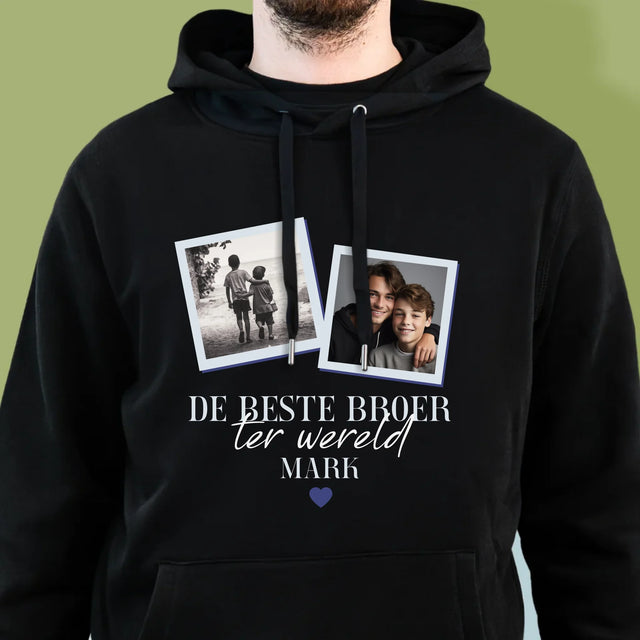 Fotocollage: De Beste Broer - Herentrui Met Kap