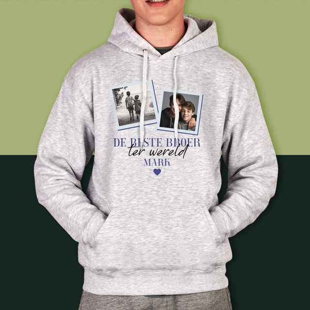 Fotocollage: De Beste Broer - Herentrui Met Kap