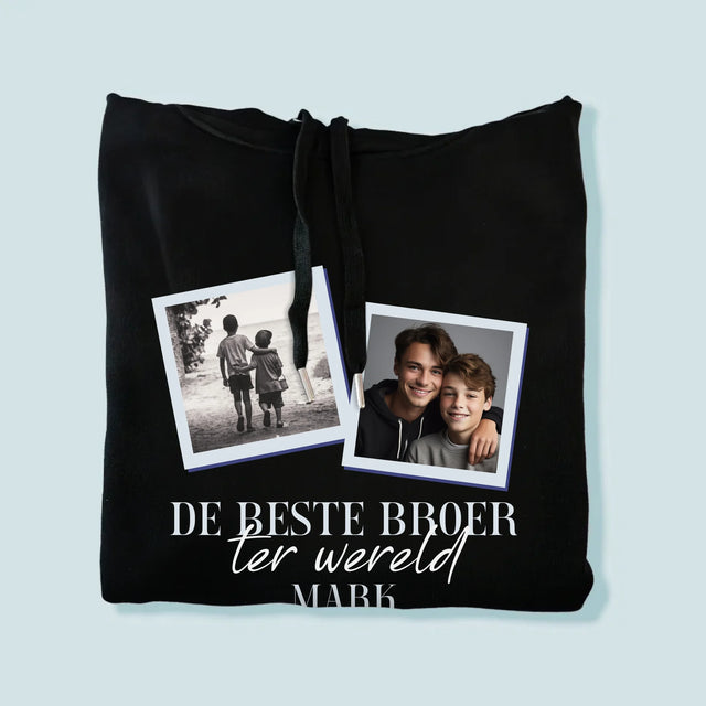 Fotocollage: De Beste Broer - Herentrui Met Kap