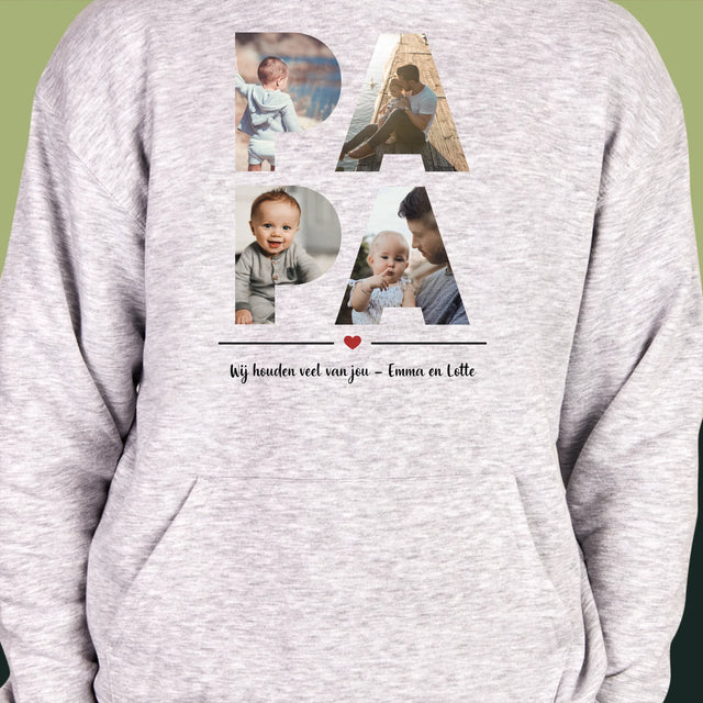 Woord Van Foto'S: Papa - Herentrui Met Kap