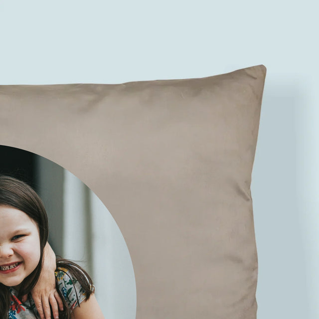 Fotocollage: Lieve Opa - Kussen (Monogram)