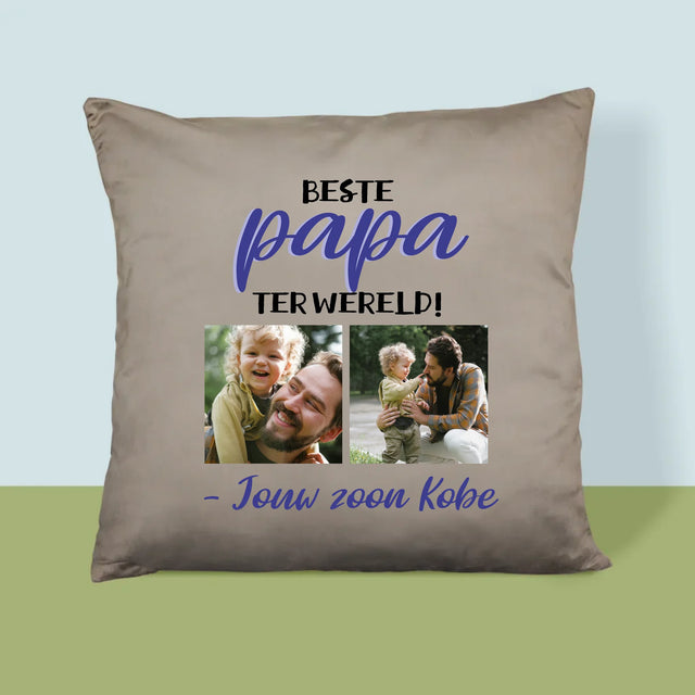 Fotocollage: Papa - Kussen (Monogram)