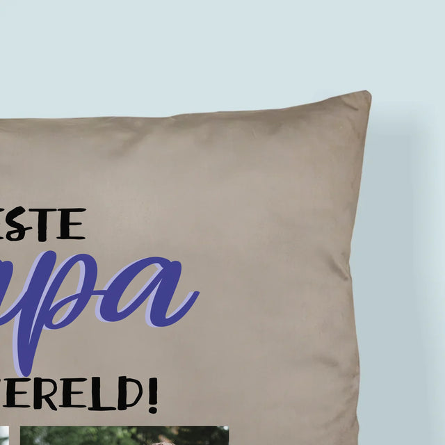 Fotocollage: Papa - Kussen (Monogram)