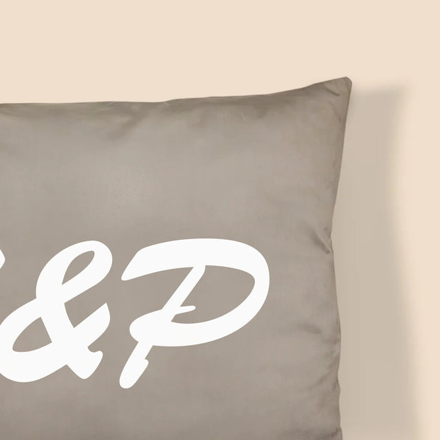 Monogram: Initialen Hart - Kussen (Monogram)