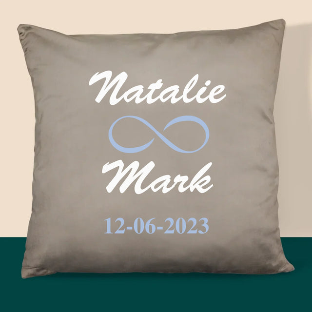 Monogram: Namen Infinity - Kussen (Monogram)