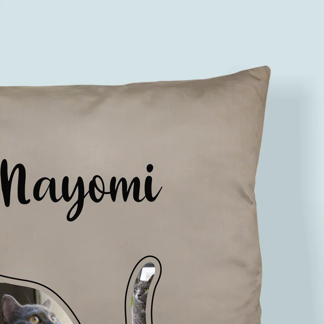 Vorm Van Foto'S: Kat Is De Beste Vriend - Kussen (Monogram)