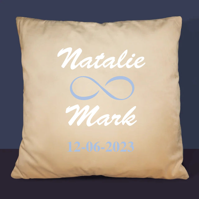 Monogram: Namen Infinity - Kussen (Monogram)