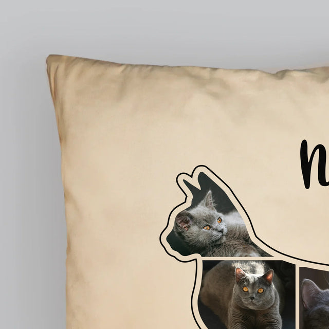 Vorm Van Foto'S: Kat Is De Beste Vriend - Kussen (Monogram)