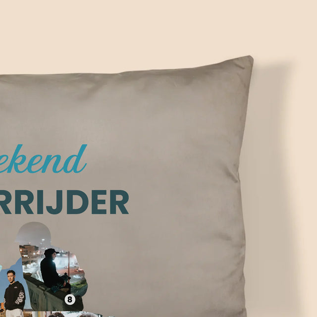 Vorm Van Foto'S: Uitstekend Motorrijder - Kussen (Monogram)