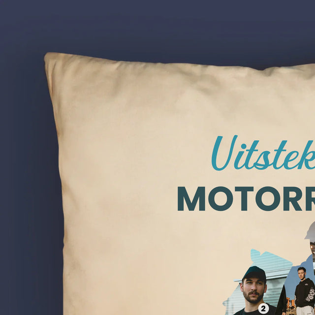 Vorm Van Foto'S: Uitstekend Motorrijder - Kussen (Monogram)