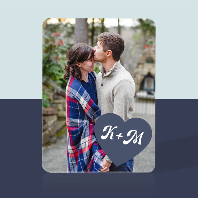 Fotocollage: Initialen Hart - Speelkaarten