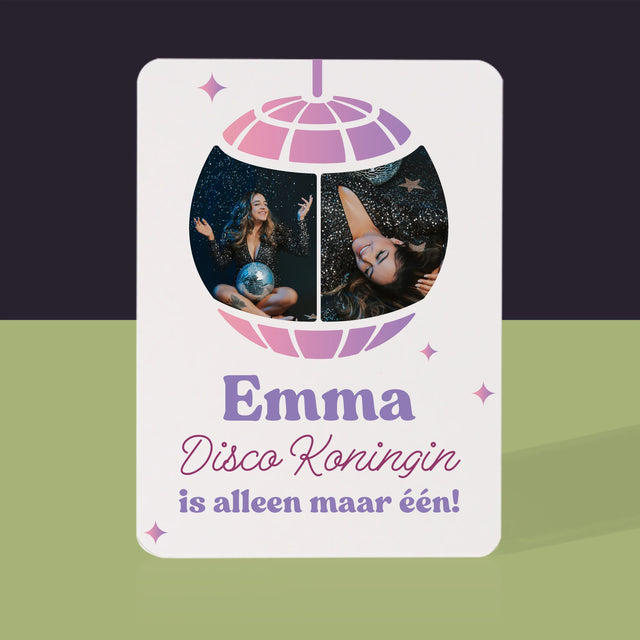 Fotocollage: Disco Koningin  - Speelkaarten