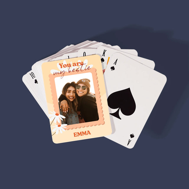 Fotocollage: Besties - Speelkaarten