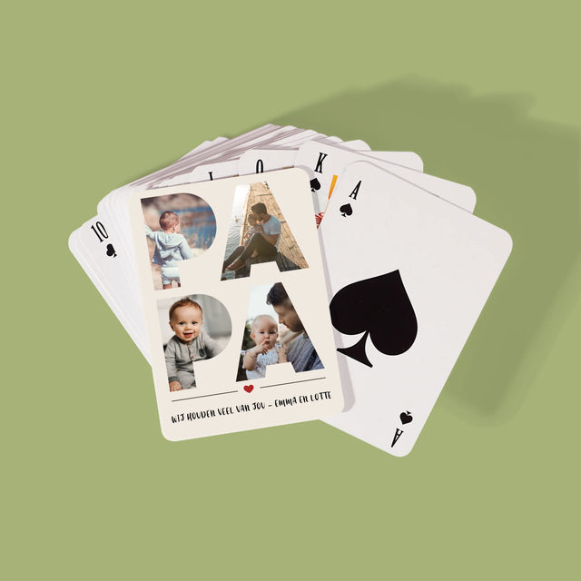 Woord Van Foto'S: Papa - Speelkaarten