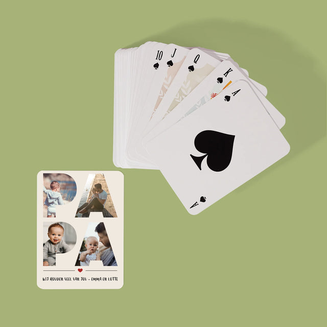 Woord Van Foto'S: Papa - Speelkaarten