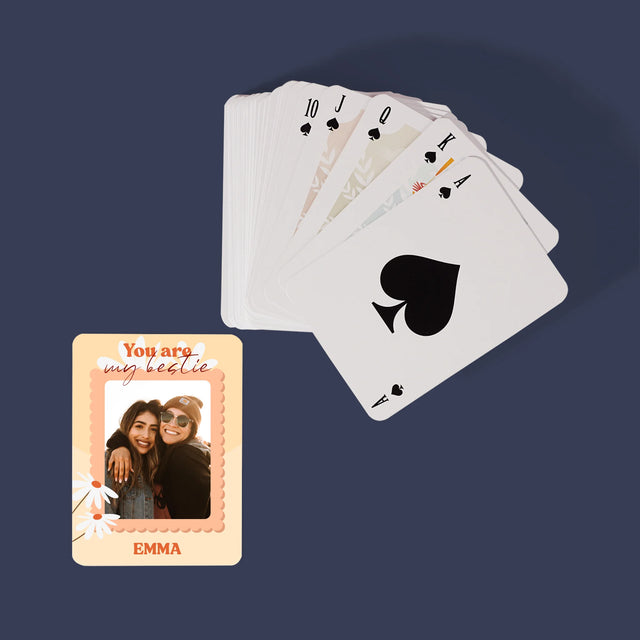 Fotocollage: Besties - Speelkaarten