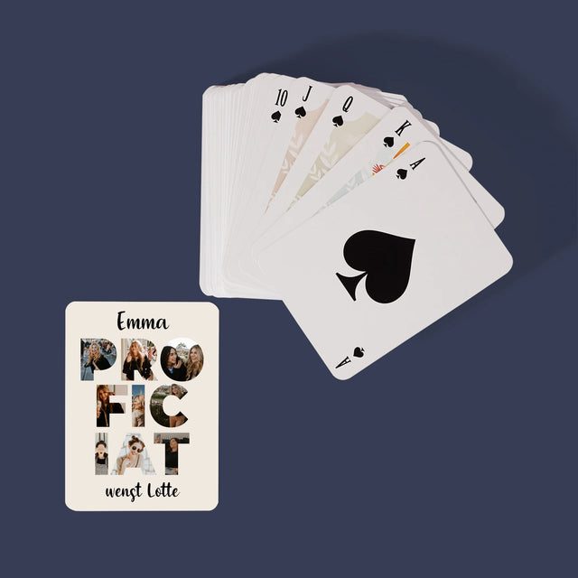 Woord Van Foto'S: Proficiat - Speelkaarten