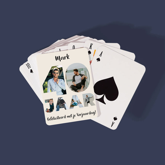 Woord Van Foto'S: 40 Jaar - Speelkaarten