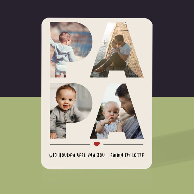 Woord Van Foto'S: Papa - Speelkaarten