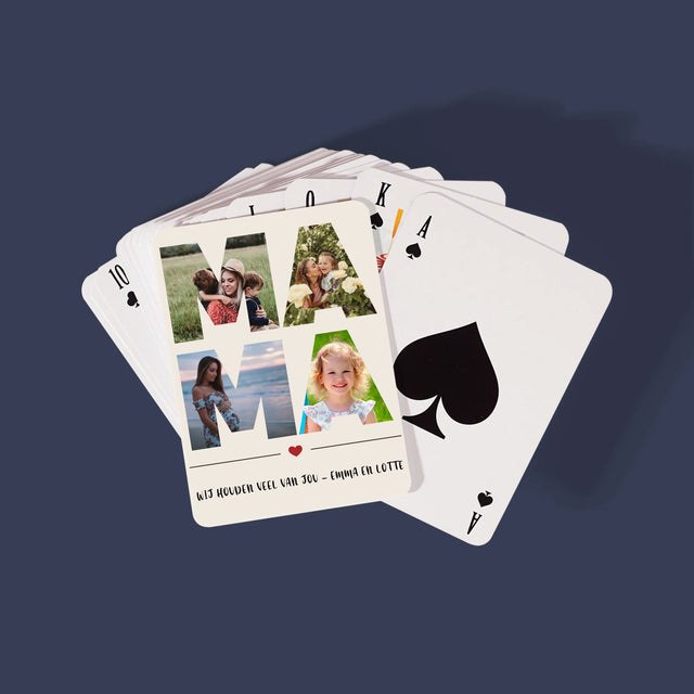 Woord Van Foto'S: Mama - Speelkaarten