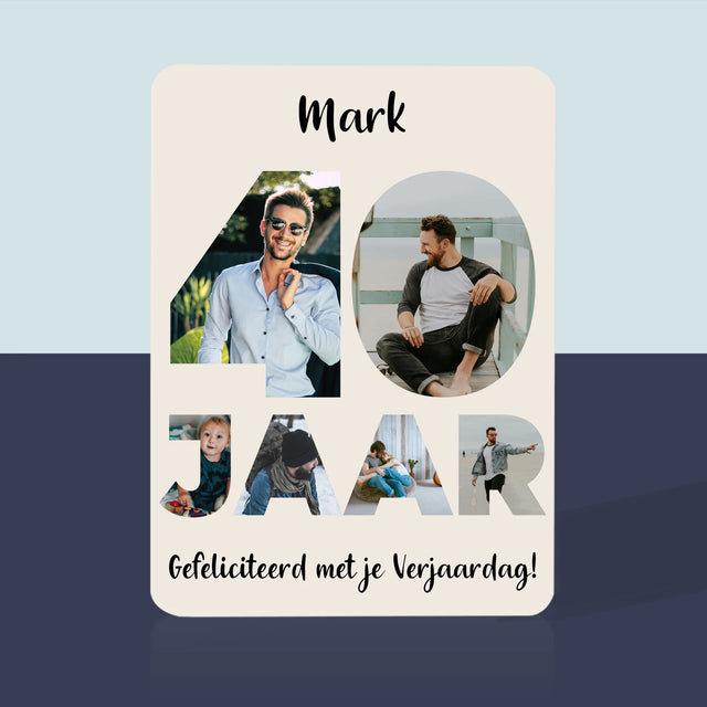 Woord Van Foto'S: 40 Jaar - Speelkaarten