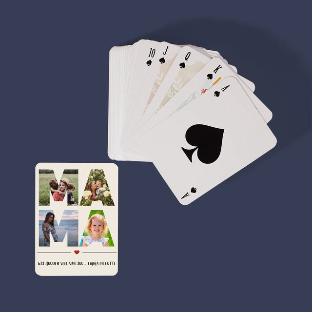 Woord Van Foto'S: Mama - Speelkaarten