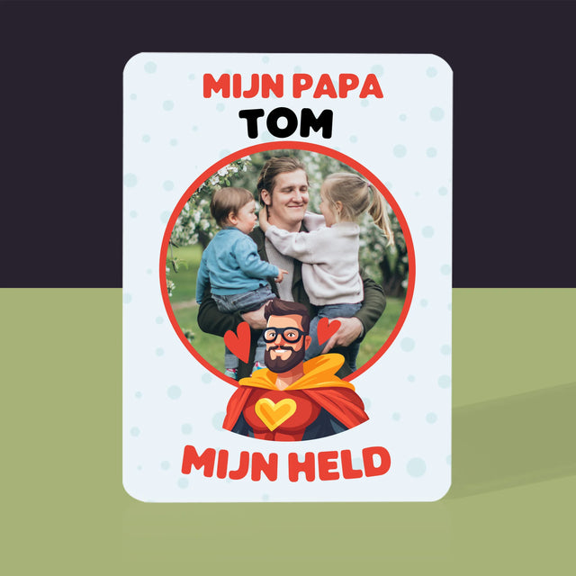 Foto En Handtekening: Papa, Mijn Held - Speelkaarten