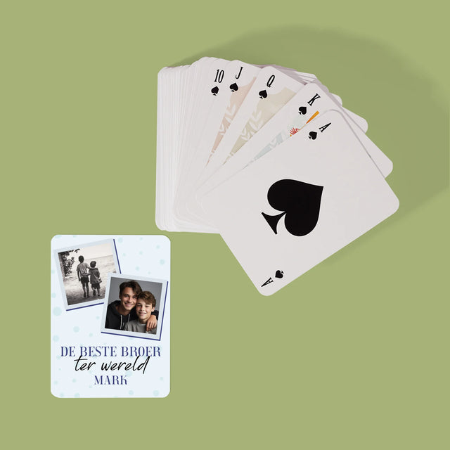 Fotocollage: De Beste Broer - Speelkaarten