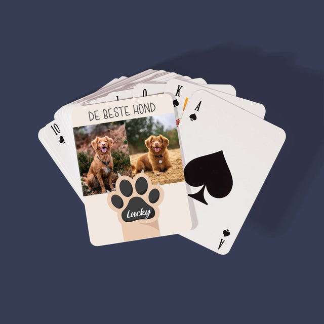 Fotocollage: Beste Hond - Speelkaarten