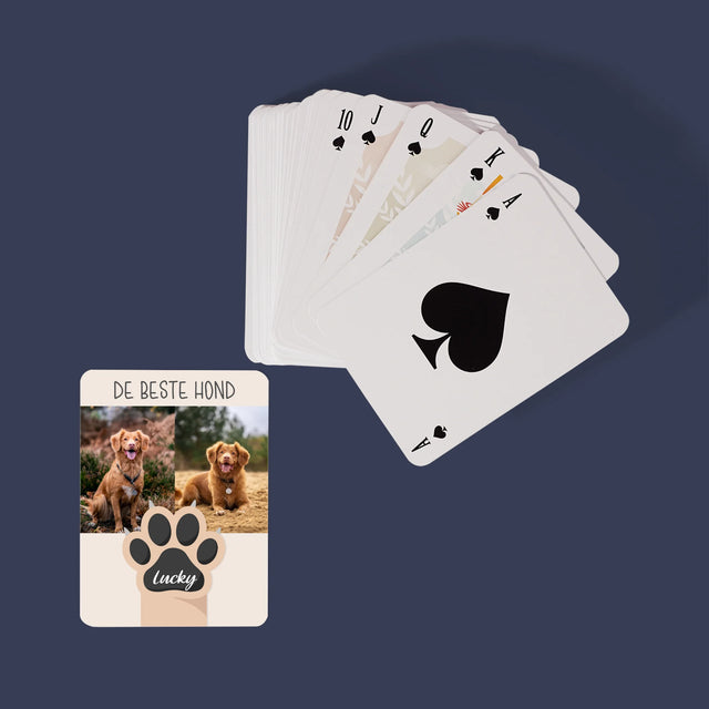 Fotocollage: Beste Hond - Speelkaarten