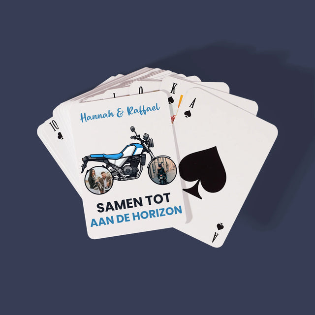 Fotocollage: Samen Tot Aan De Horizon - Speelkaarten