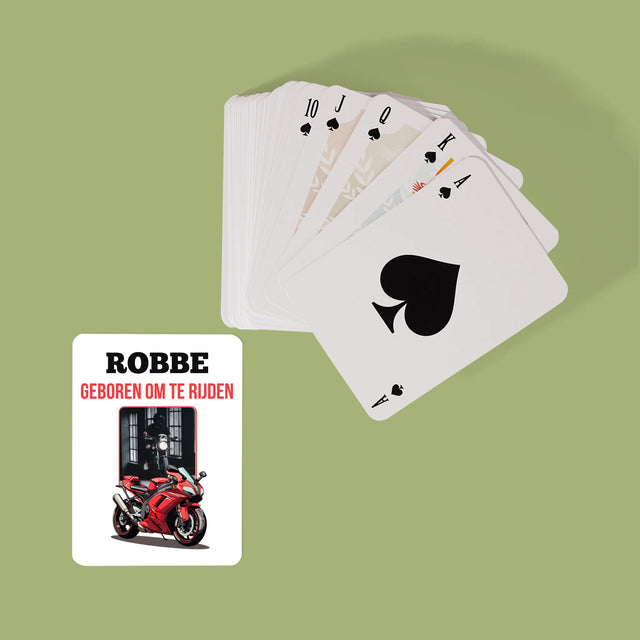 Foto En Handtekening: Geboren Om Te Rijden - Speelkaarten
