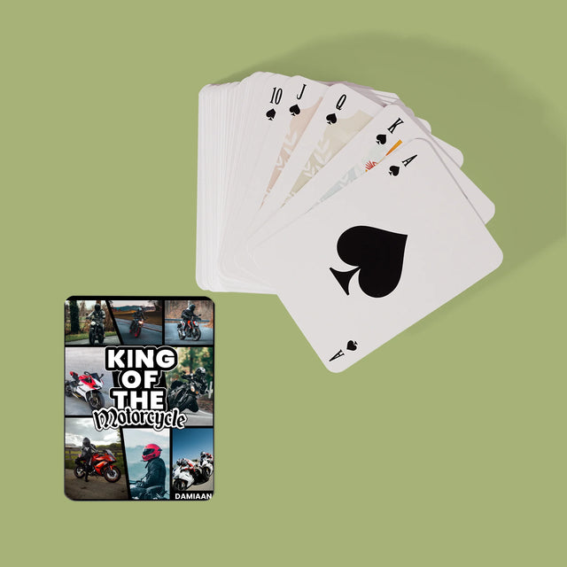Fotocollage: King Of The Motorcycle - Speelkaarten