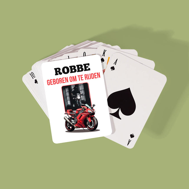 Foto En Handtekening: Geboren Om Te Rijden - Speelkaarten