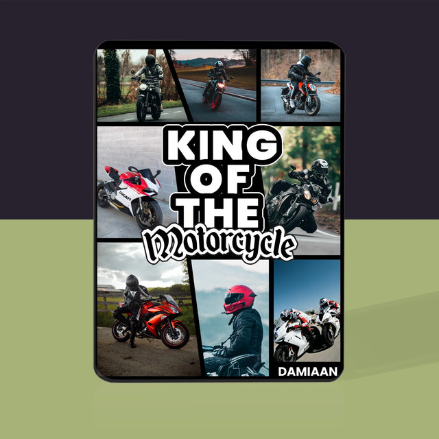 Fotocollage: King Of The Motorcycle - Speelkaarten